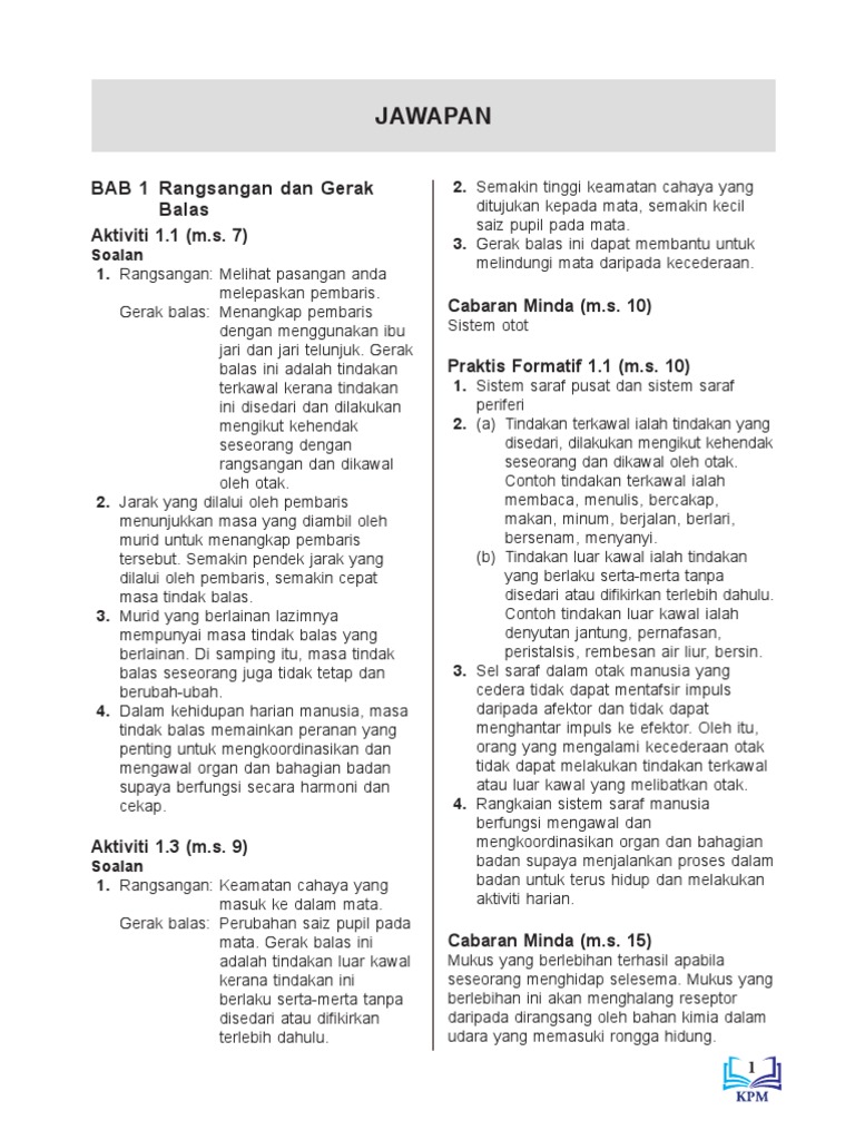 Lampiran Jawapan Bukutekssainstg3 Pdf