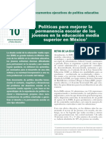 INEE-MX 2018 Doc Política Educativa 10 Permanencia Escolar