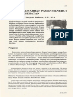 Hak Dan Kewajiban Pasien Menurut Hukum Kesehatan PDF