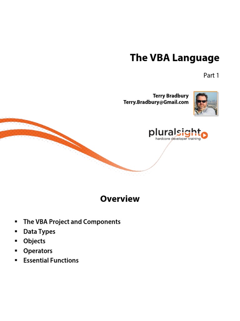 Introduction to VBA Language Basics | PDF | Data Type | Integer ...