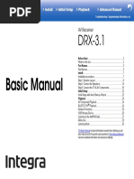 Basic Manual: AV Receiver