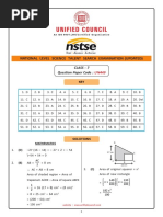 NSTSE Class 07 Solution Paper Code 449 2018 Updated