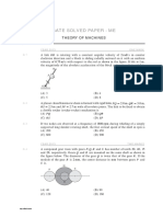 GATE solved paper on theory of machines