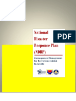 NDRP Consequence Management For Terrorism Related Incidents