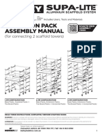Expansion Pack Assembly Manual: (For Connecting 2 Scaffold Towers)
