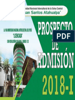 Prospecto de Admision 2018