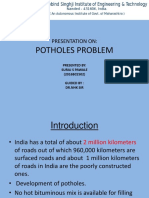 Potholes Problem in INDIA