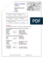 Les Prépositions Pays Villes (A2)