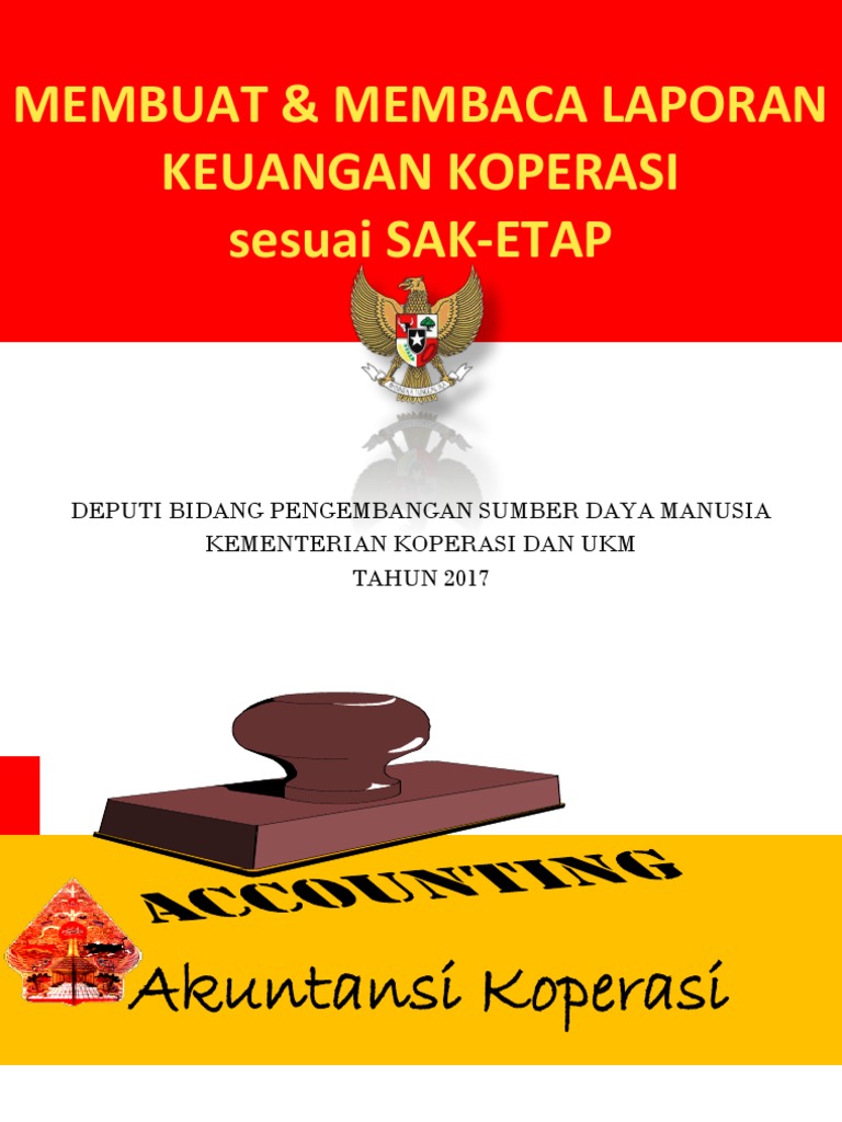 Contoh Laporan Keuangan Koperasi Berdasarkan Sak Etap