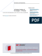 Analytical and Numerical Design Analysis of Concentric Tube Heat Exchangers - A Review