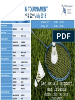 FMSC Badminton Tournament 2018