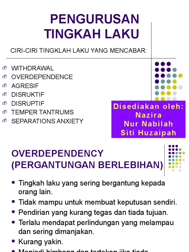 Pengurusan Tingkah Laku Pdf