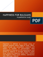 Happiness For Bulsuans