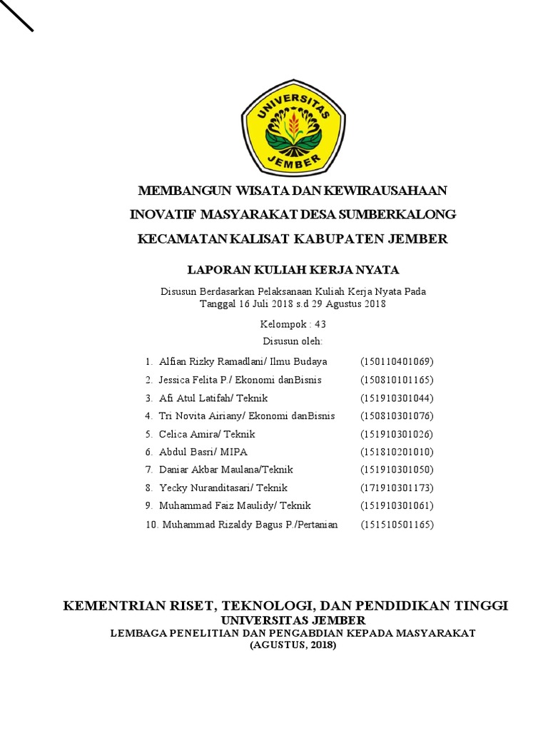 Laporan Kkn Kewirausahaan