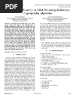 Implementing Security in ATM PIN Using Hidden Key Cryptography Algorithm