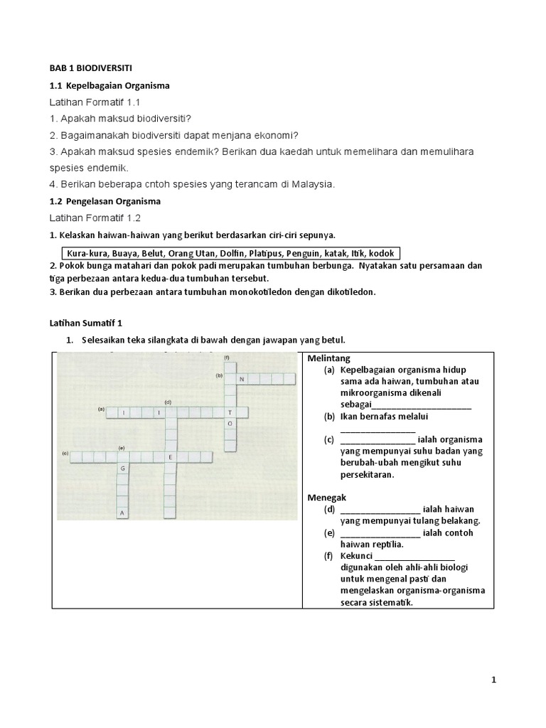 T2 Bab 1 Biodiversiti Pdf