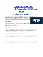 Scalor and Vector Definitions