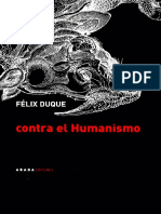 Felix Duque Contra El Humanismo