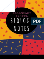 Secondary School Compiled Biology Notes PDF