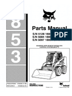 Bobcat 853 Skid Steer Loader Parts Catalogue Manual (SN 512816001 & Above) PDF