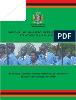 Ministry of Health, Republic of Zambia - 2018 - National Human Resources For Health Strategic Plan 2018-2024