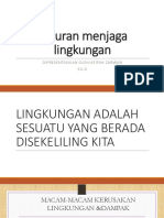 Anjuran Menjaga Lingkungan: Dipresentasikan Oleh:Afifah Zarwan Xii.D