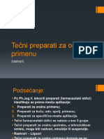 Tečni Preparati Za Oralnu Primenu (Rastvori)