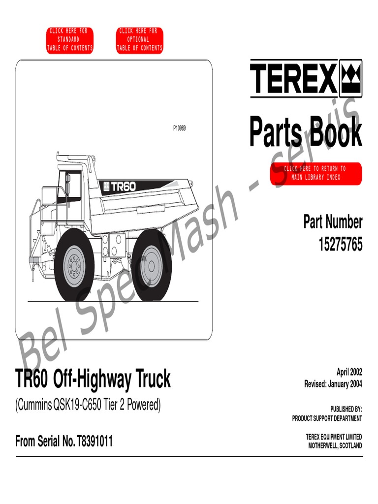 TEREX-TR60-Parts-Manual.pdf | Transmission (Mechanics) | Clutch