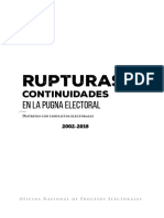 Rupturas y continuidades en la pugna electoral. 