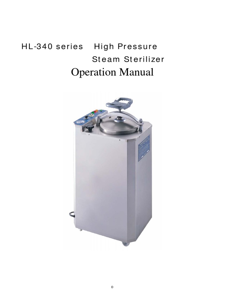 Manual HL-340 Series 2017 | Sterilization (Microbiology) | Valve