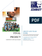 Final Project: Group and Team Work