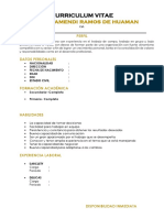 Curriculum Vitae Simple