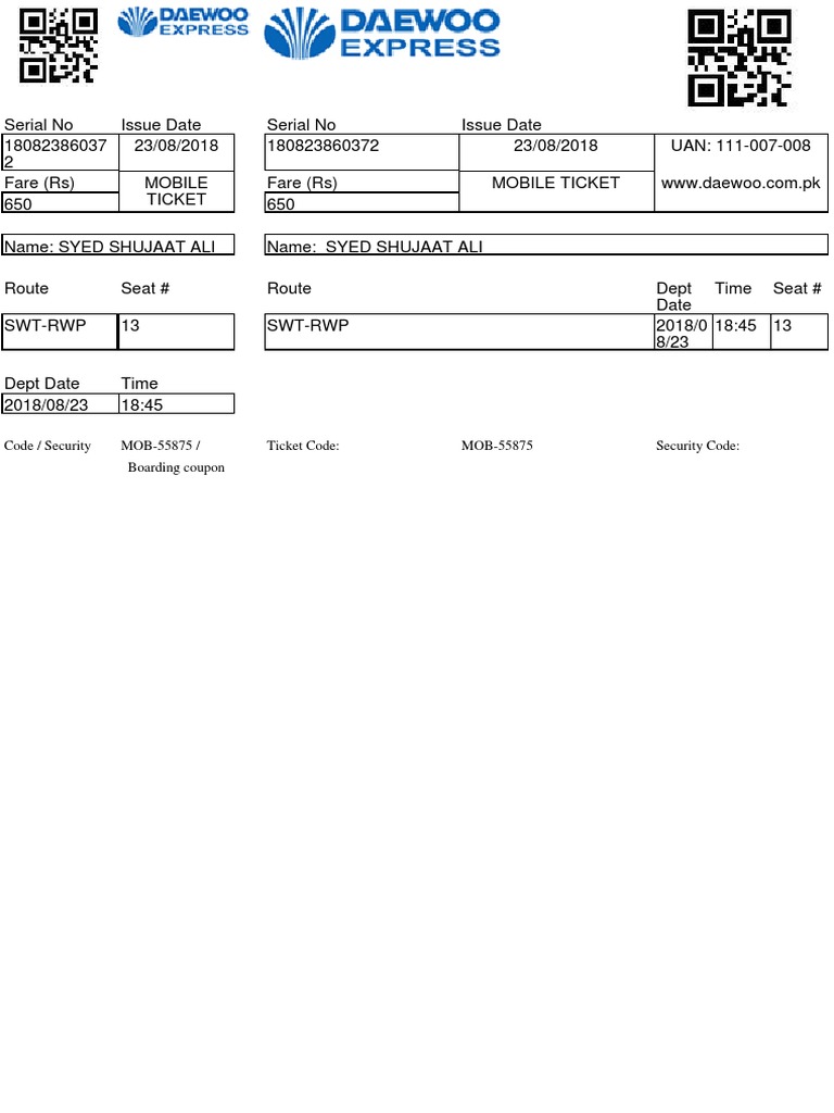 Codeboarding Ticket Details | PDF