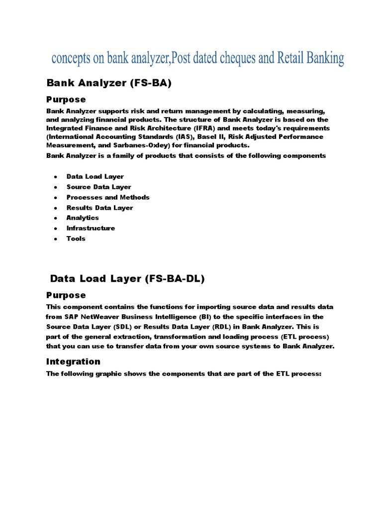 Bank Analyzer (FS-BA) : Purpose | PDF | Net Present Value | Valuation ...
