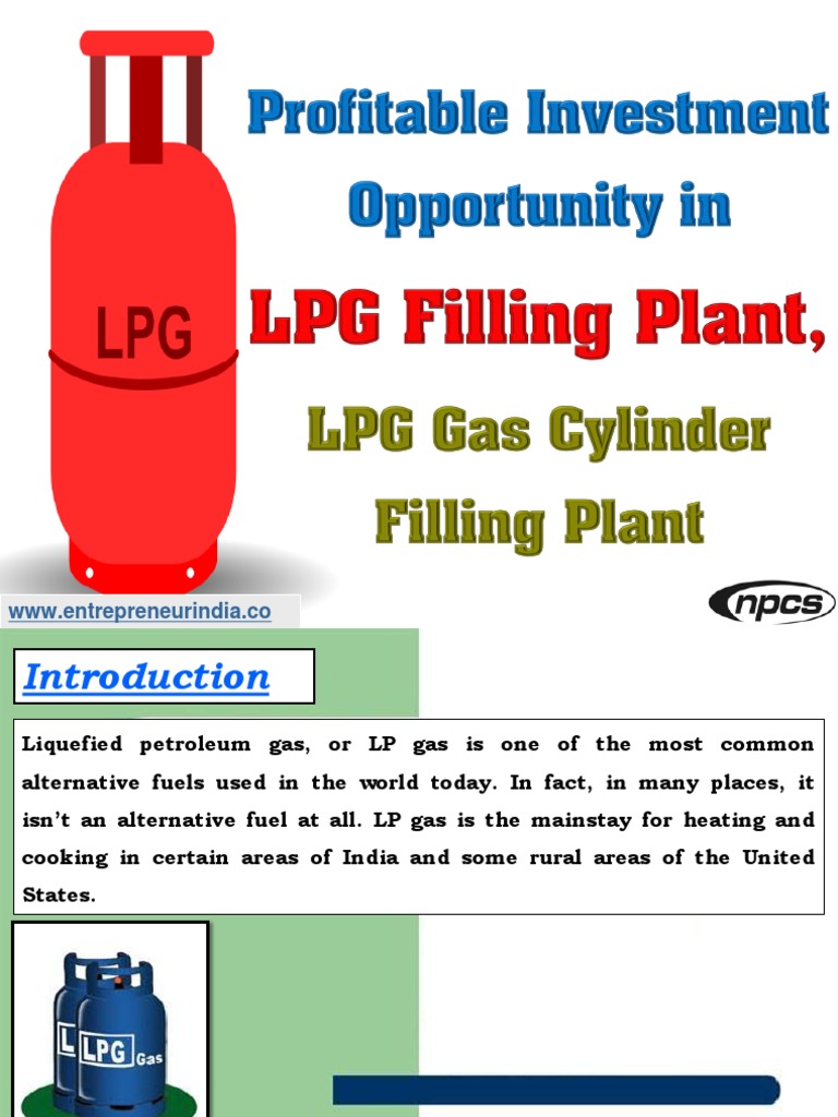 Profitable Investment Opportunity in LPG Filling Plant896737 PDF PDF Liquefied Petroleum