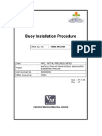 Buoy Installation Procedure Valentine Ma PDF