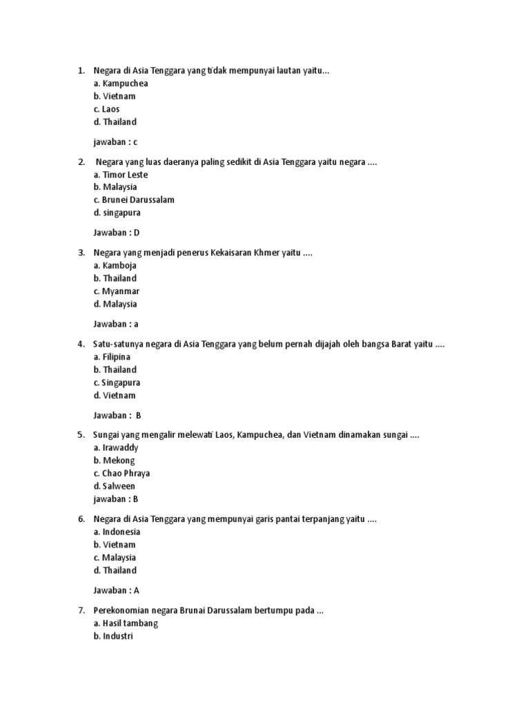 Tanah Di Kawasan Asia Tenggara Didominasi Jenis Tanah Berbagai Jenis Itu