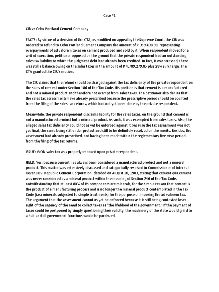 Analysis of Tax Exemption Applicability in Cases Involving Government