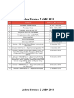 Jadwal Simulasi 1 UNBK 2019