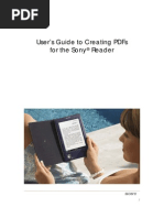 Download Creating PDF Files for the Sony Reader by Mad Raven SN3971643 doc pdf