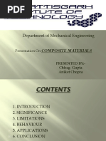 Department of Mechanical Engineering: Composite Materials