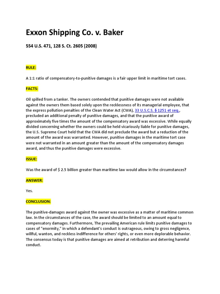 Exxon vs. Baker PDF