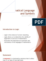 1-II Mathematical Languages and Symbols (2 of 2)