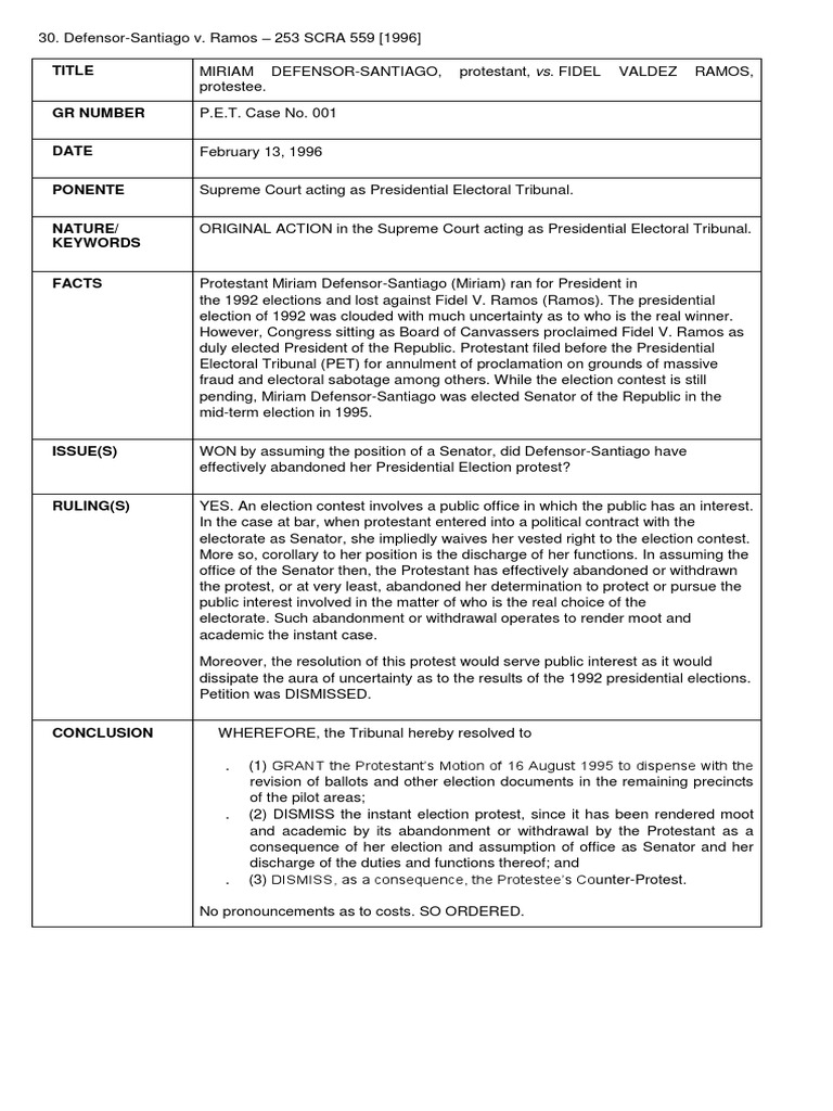 PART 1 FINAL Assigned Judicial Cases | PDF | Standing (Law) | Initiative