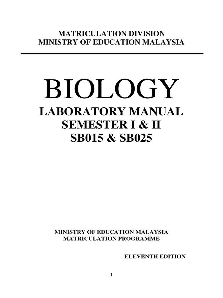 Biology Laboratory Manual sb015 sb025 PDF PDF Angular Resolution