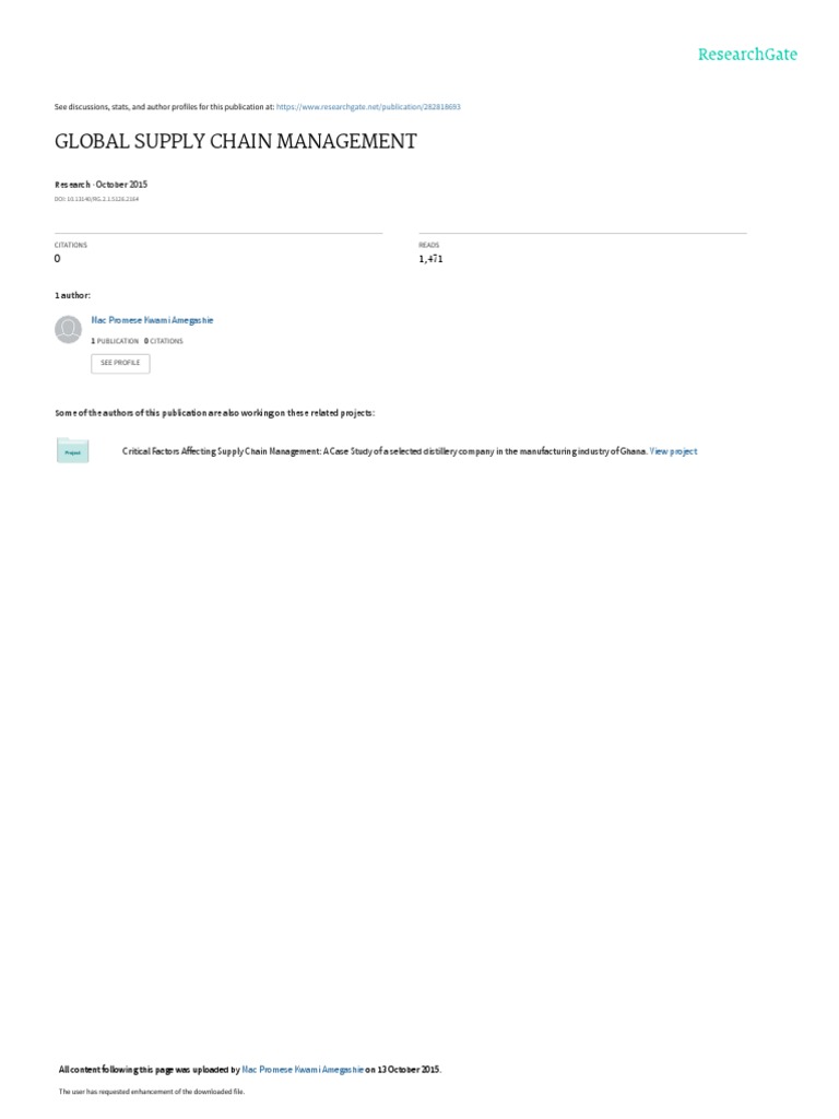 INTERNATIONAL LOGISTICS AND SUPPLY CHAIN MANAGEMENT PDF visual data 3