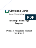 2014-2015 School of Diagnostic Imaging RT Policy Manual Rev 1-14-15