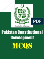 Pakistan Constitutional Development Multiple choice questions