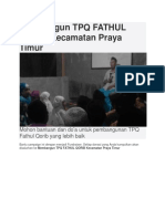 Membangun TPQ FATHUL QORIB Kecamatan Praya Timur