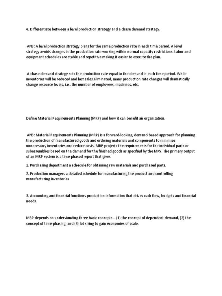 Learning Startegies Chas And Level Production Pdf Inventory Demand